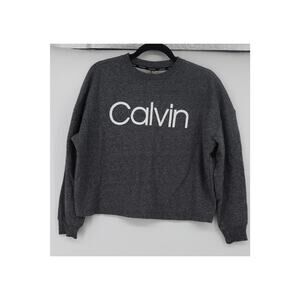 Calvin Klein Gray "Calvin" Sweatshirt Size S - Women's